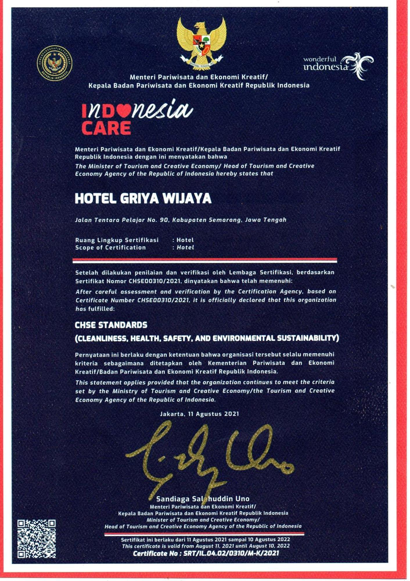 Hotel Griya Wijaya Ambarawa Exterior photo